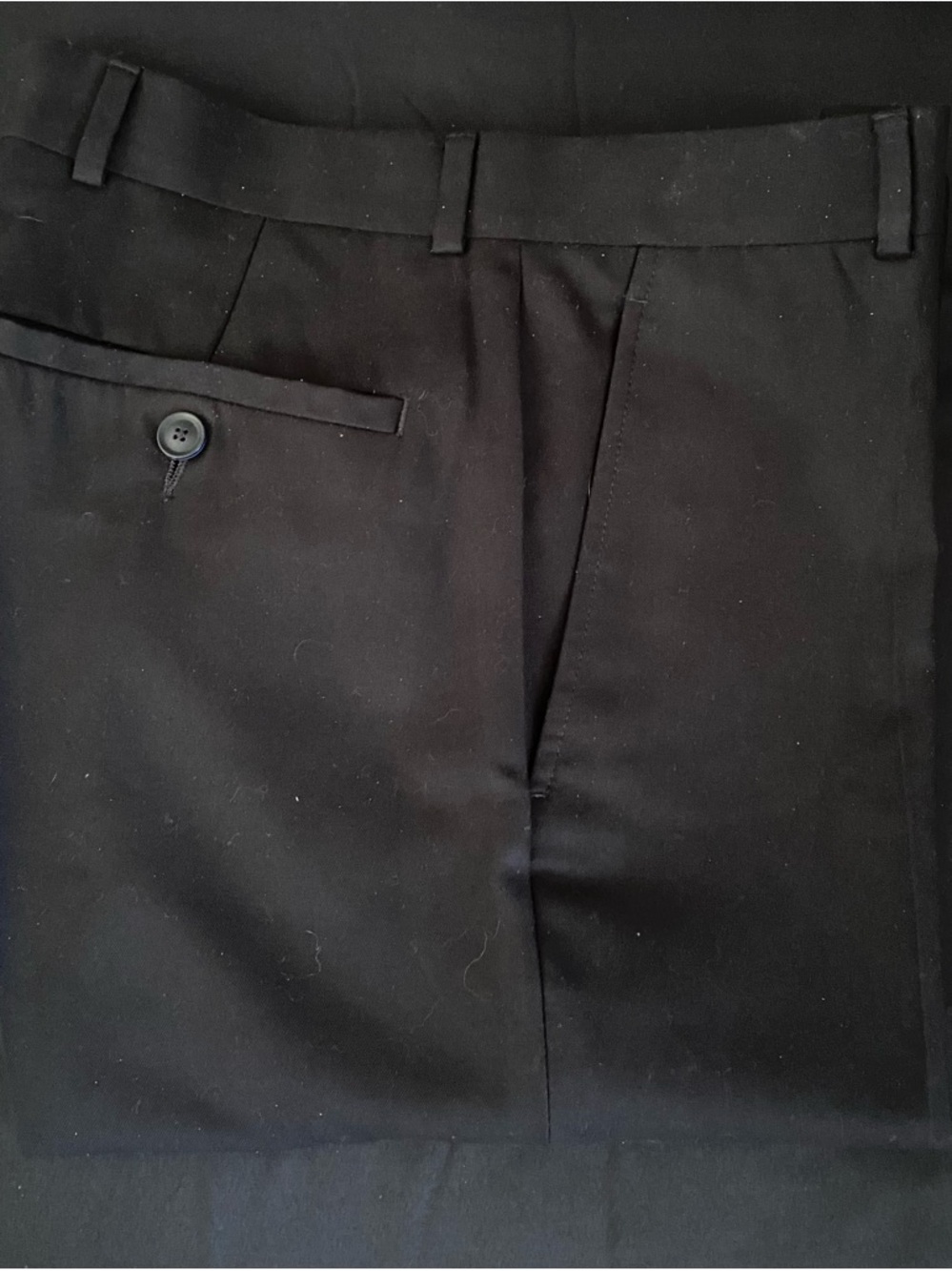 Men's Black Dress Pants - Classic Tailored Fit Item# BL115